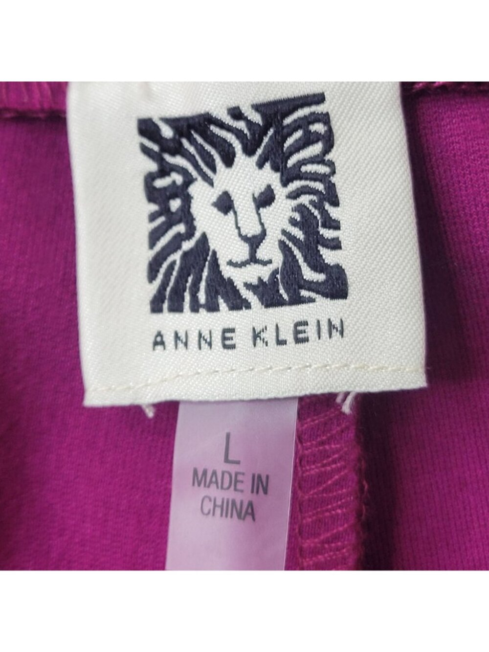Anne Klein Women's Magenta Wide-Leg Dress Pants Size L NWT - Picture 9 of 11